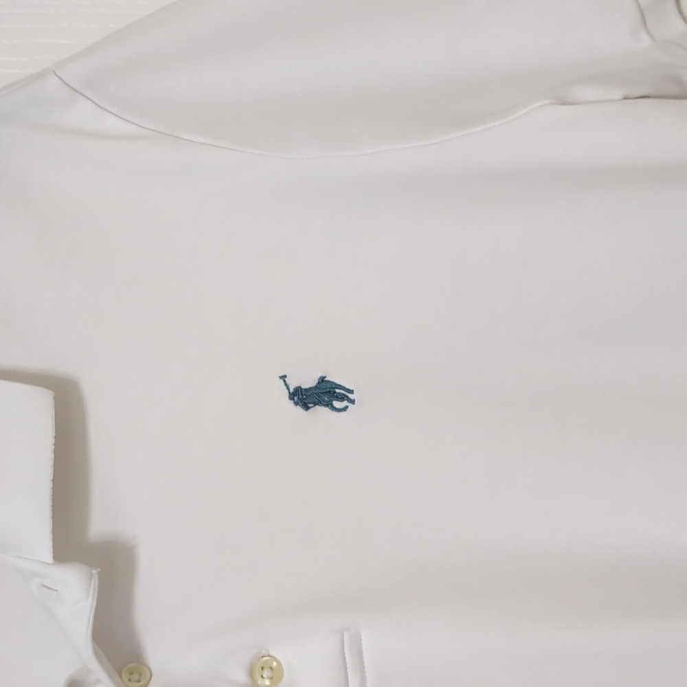 Ralph Lauren Classic Fit White Short Sleeve Polo Shirt. Size Medium - Picture 3 of 12